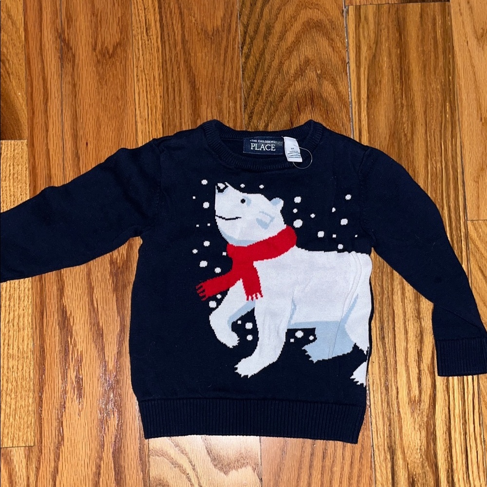 4 for $30 sale. The Children's Place Dark Blue Sweater Polar Bear Size 2T EUC